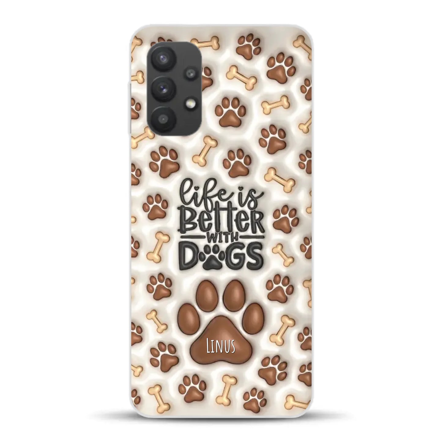 Life is better with Dogs - Individuelle Handyhülle für Samsung