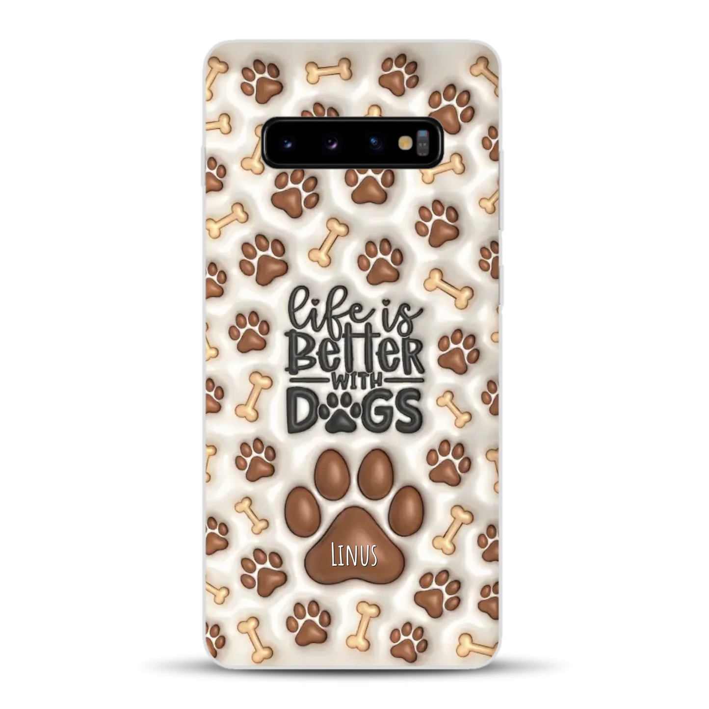 Life is better with Dogs - Individuelle Handyhülle für Samsung