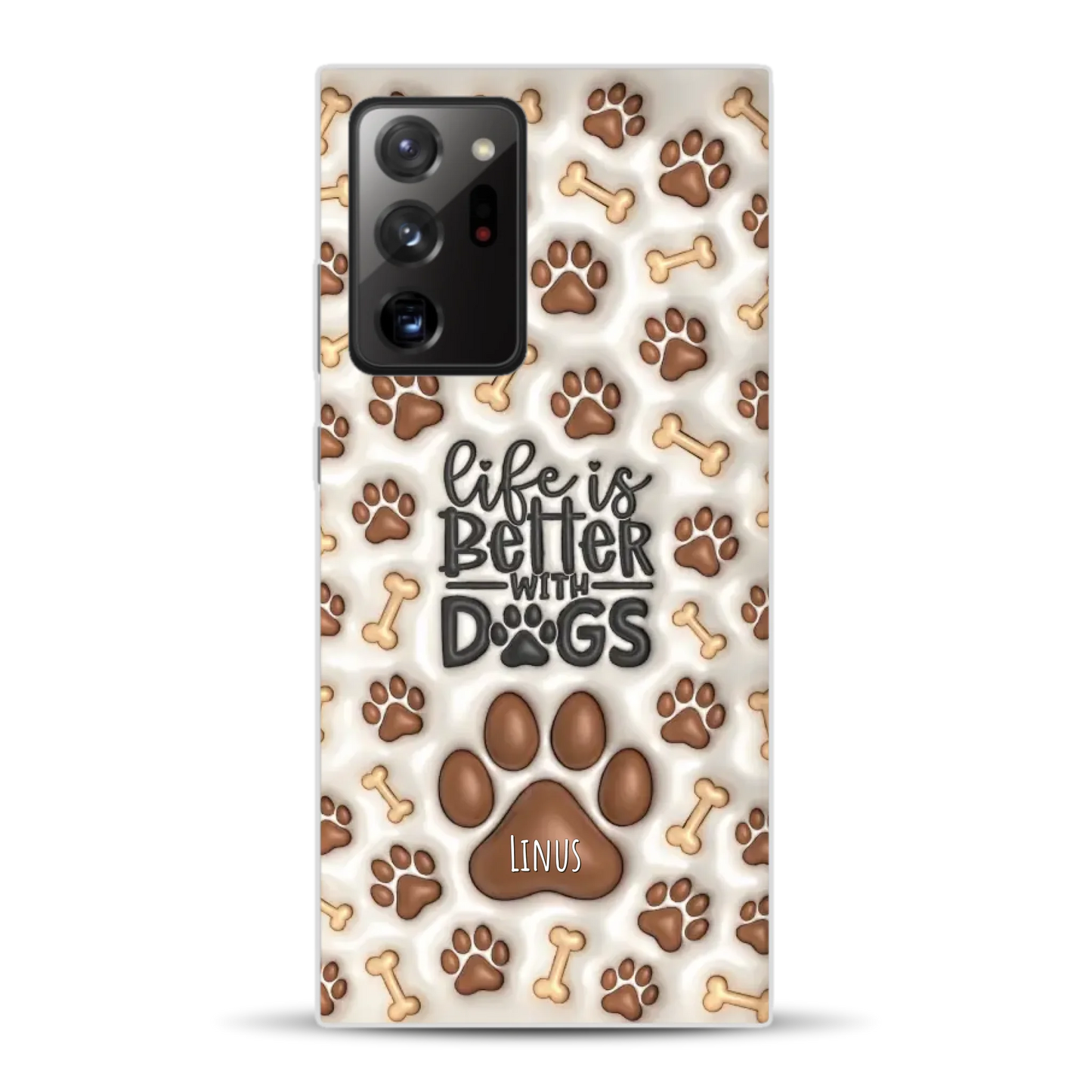Life is better with Dogs - Individuelle Handyhülle für Samsung