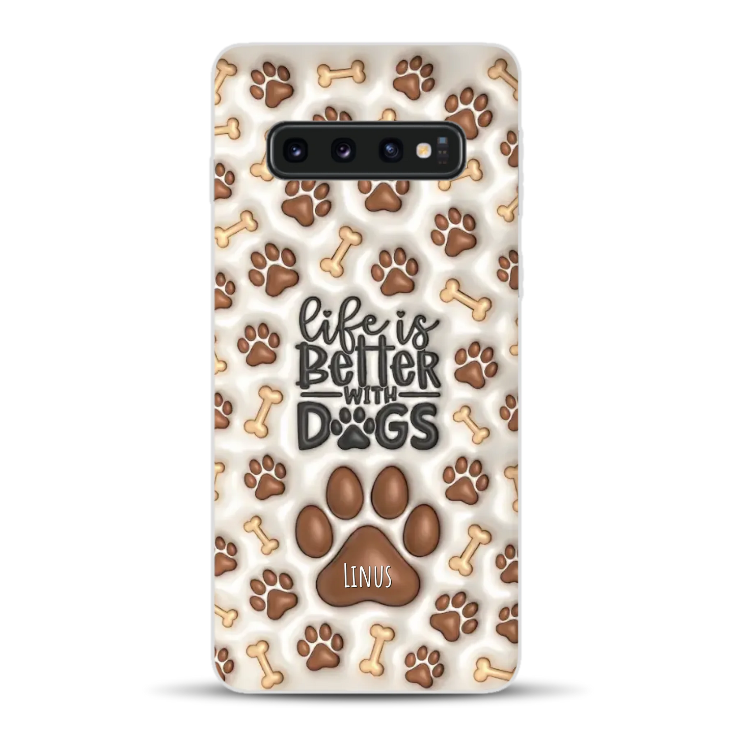 Life is better with Dogs - Individuelle Handyhülle für Samsung