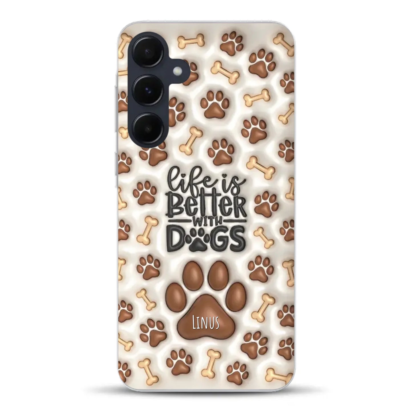 Life is better with Dogs - Individuelle Handyhülle für Samsung