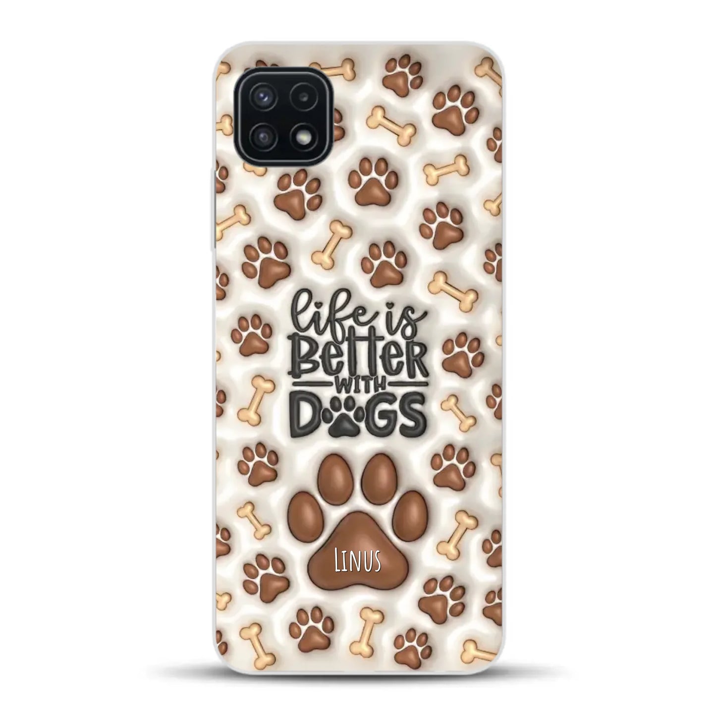 Life is better with Dogs - Individuelle Handyhülle für Samsung
