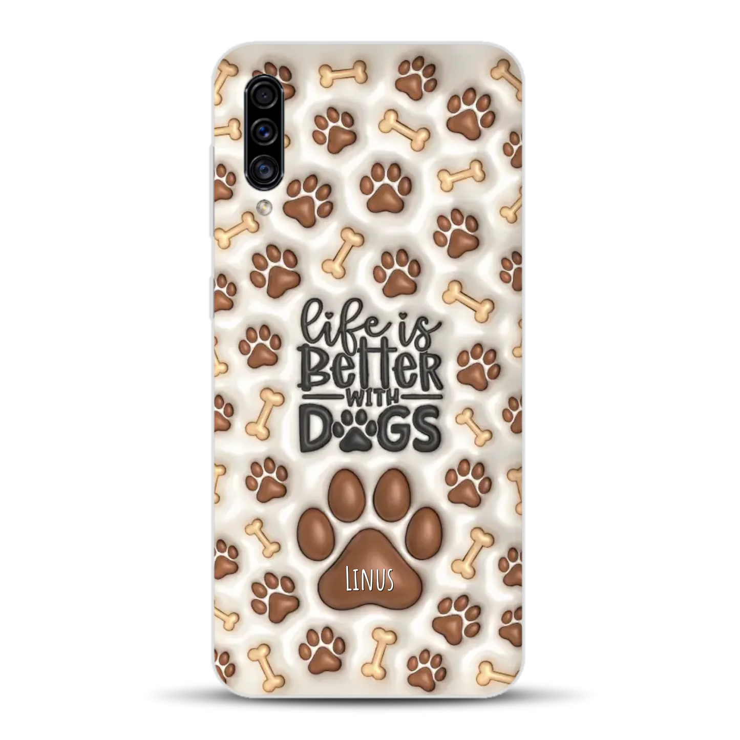 Life is better with Dogs - Individuelle Handyhülle für Samsung