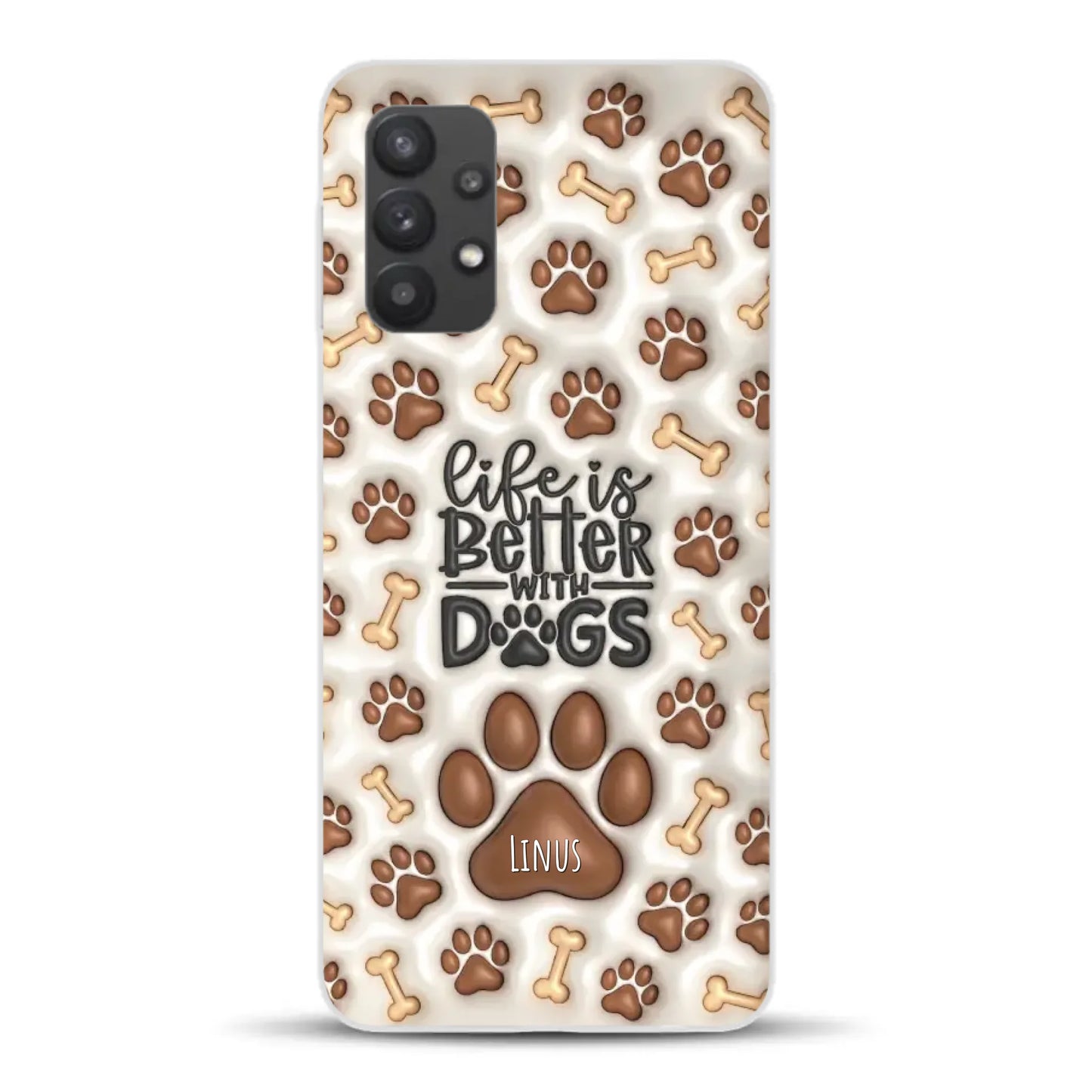 Life is better with Dogs - Individuelle Handyhülle für Samsung
