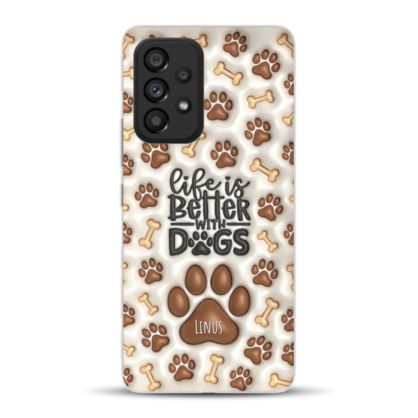 Life is better with Dogs - Individuelle Handyhülle für Samsung