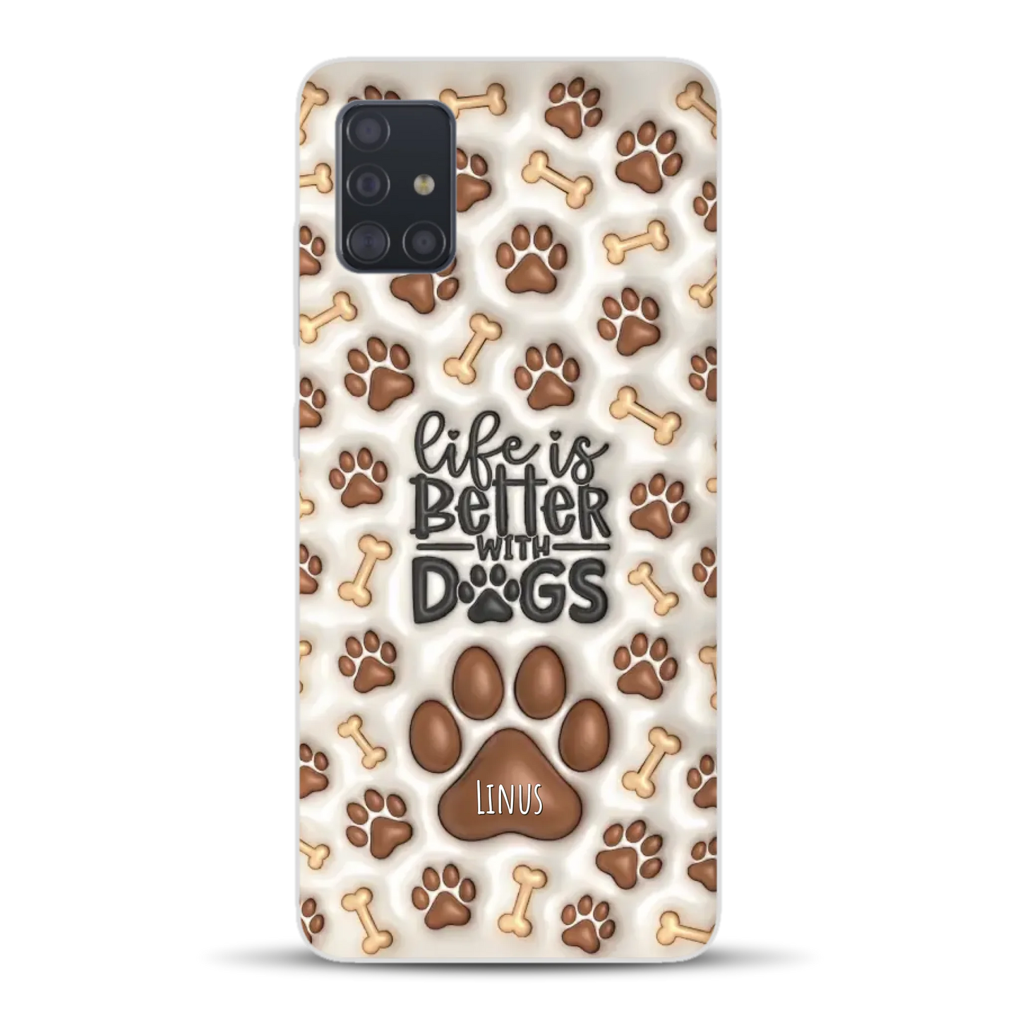 Life is better with Dogs - Individuelle Handyhülle für Samsung