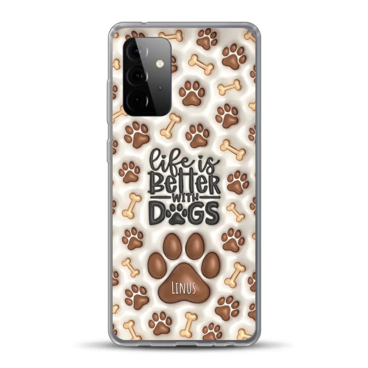 Life is better with Dogs - Individuelle Handyhülle für Samsung