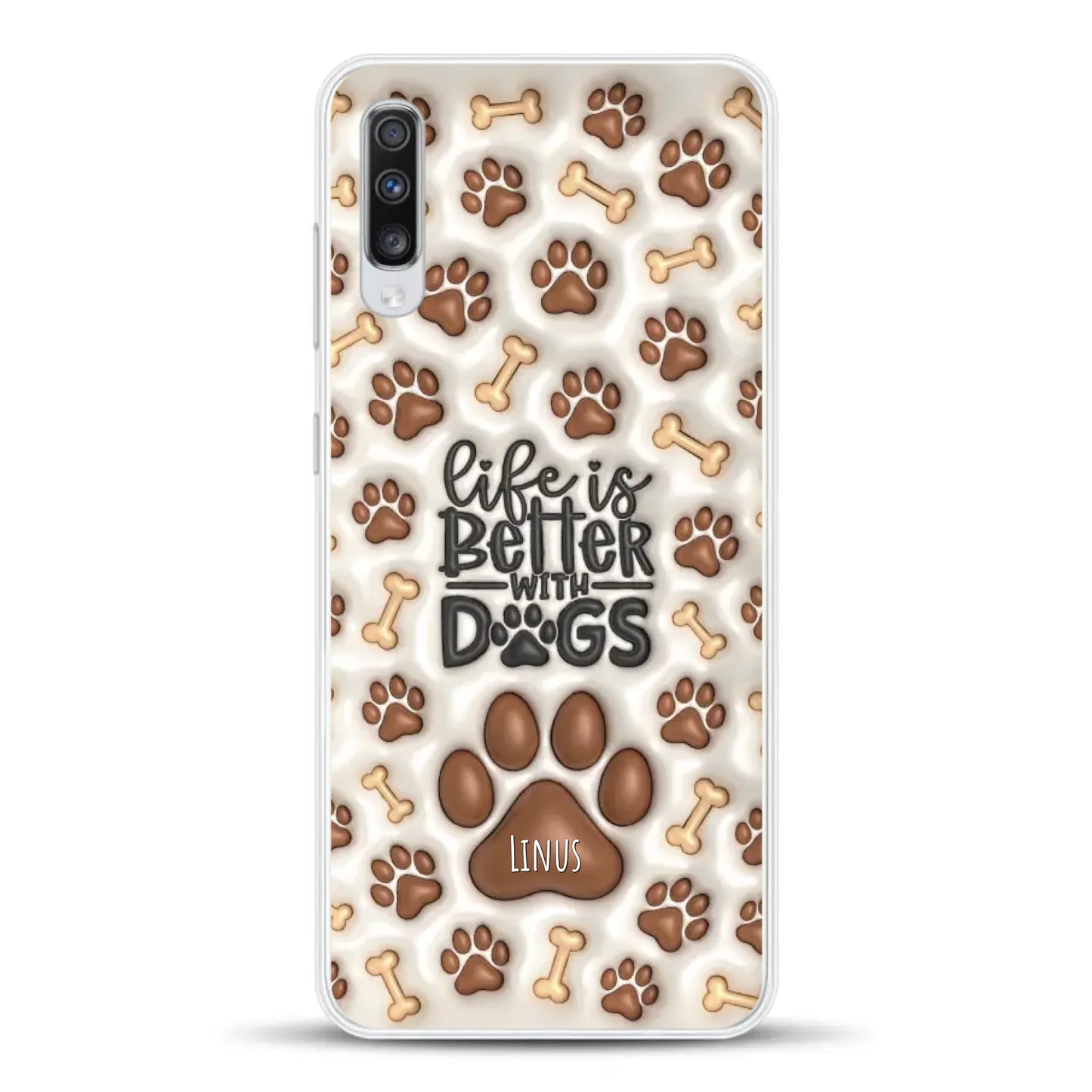 Life is better with Dogs - Individuelle Handyhülle für Samsung
