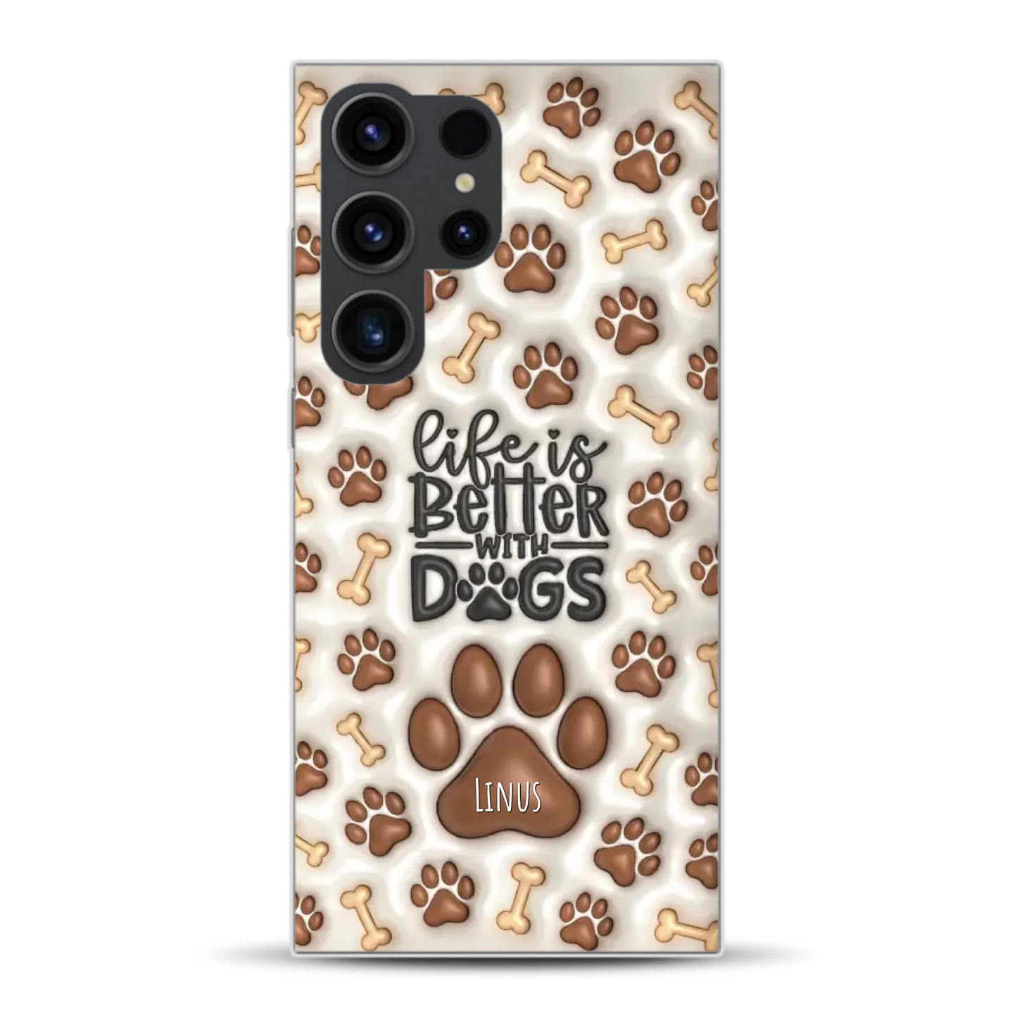 Life is better with Dogs - Individuelle Handyhülle für Samsung