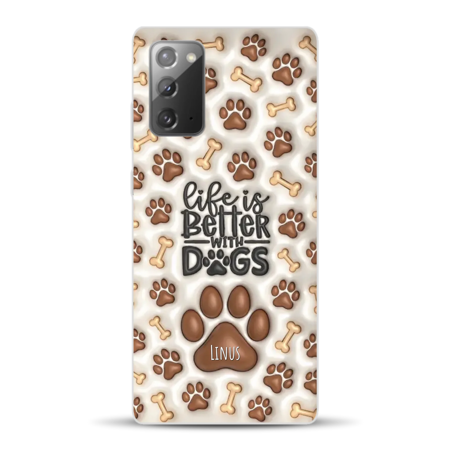Life is better with Dogs - Individuelle Handyhülle für Samsung
