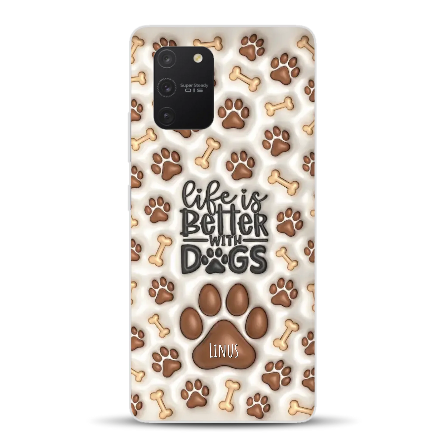 Life is better with Dogs - Individuelle Handyhülle für Samsung