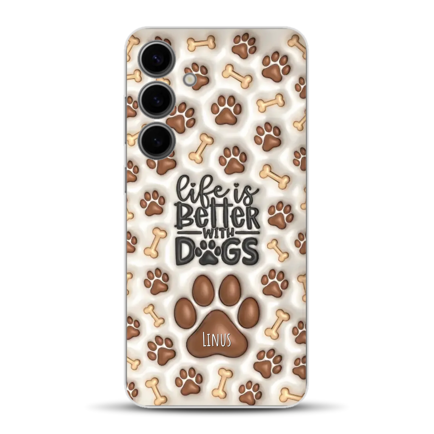 Life is better with Dogs - Individuelle Handyhülle für Samsung