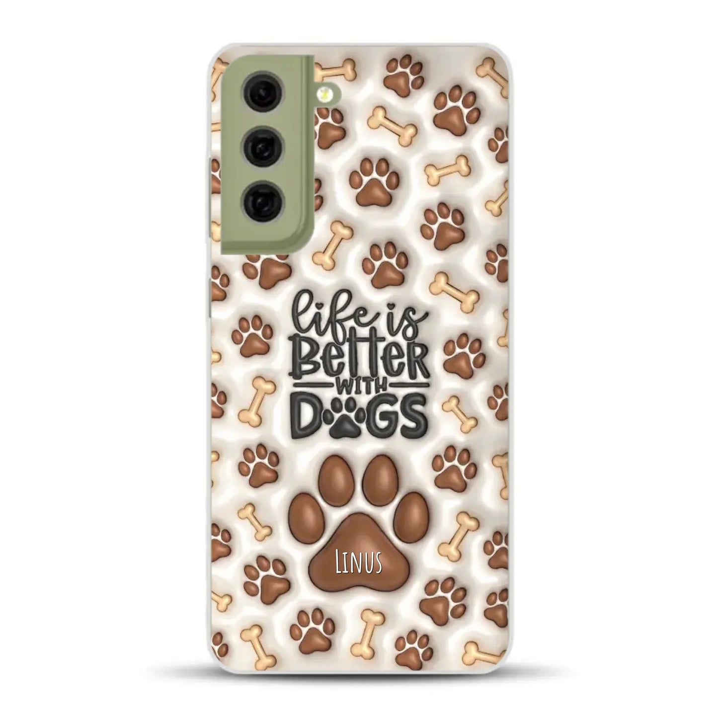 Life is better with Dogs - Individuelle Handyhülle für Samsung