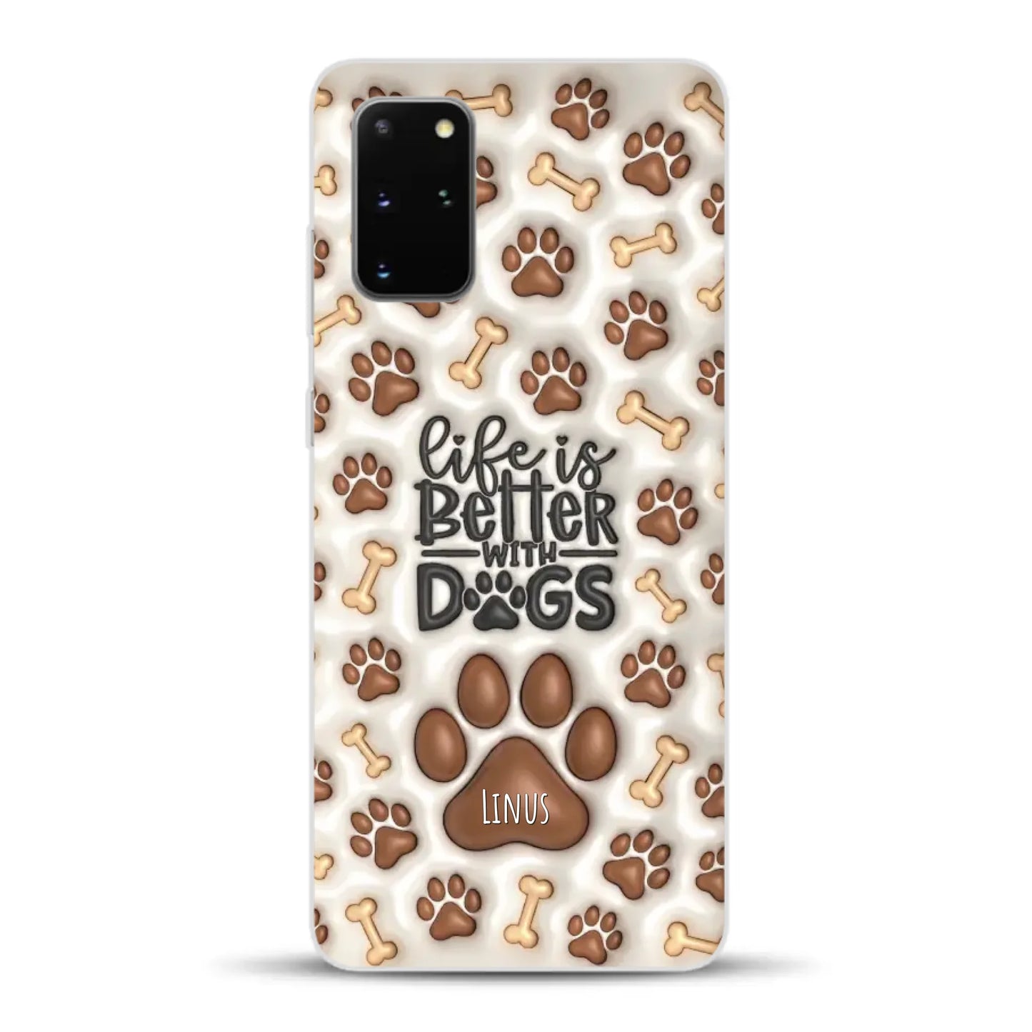 Life is better with Dogs - Individuelle Handyhülle für Samsung