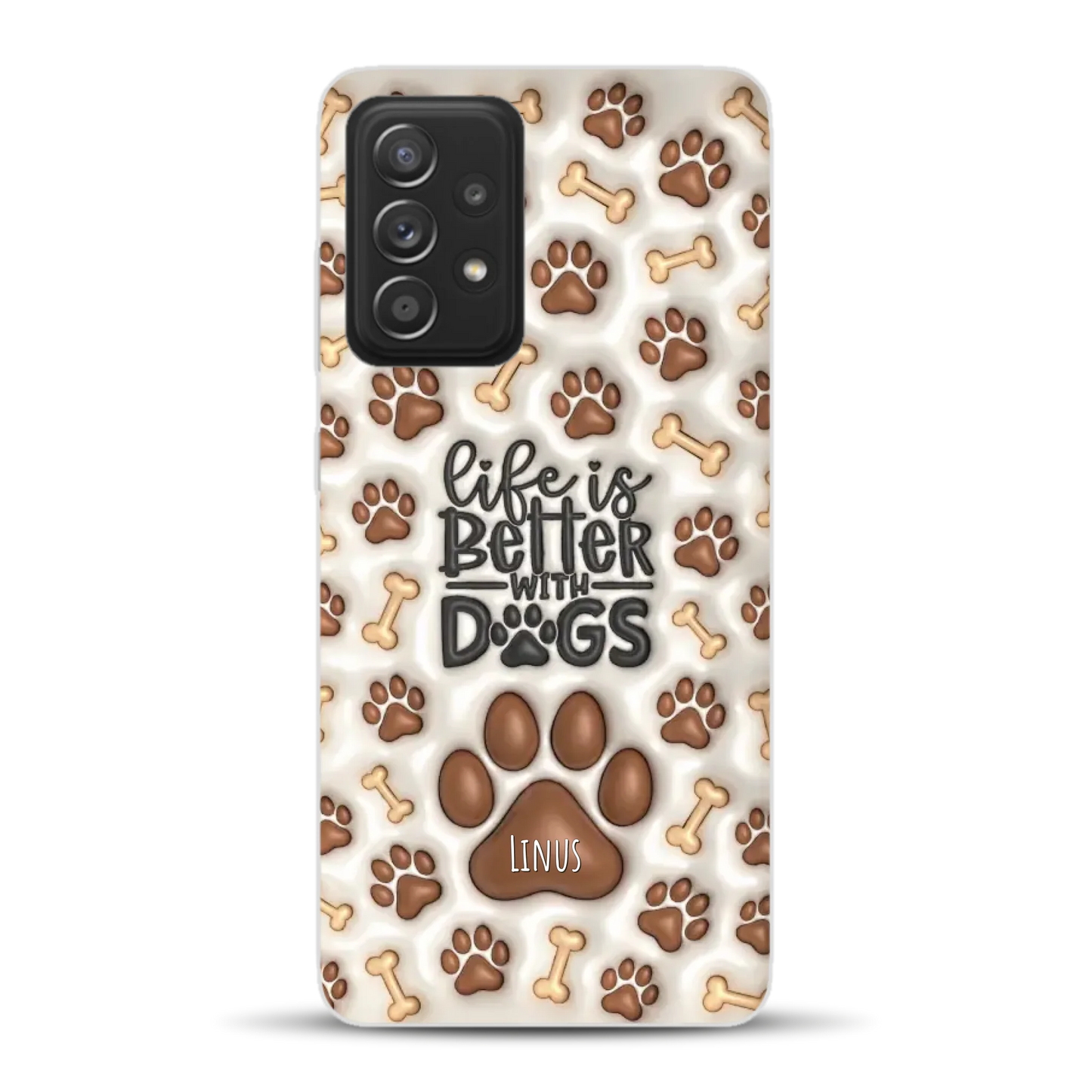 Life is better with Dogs - Individuelle Handyhülle für Samsung