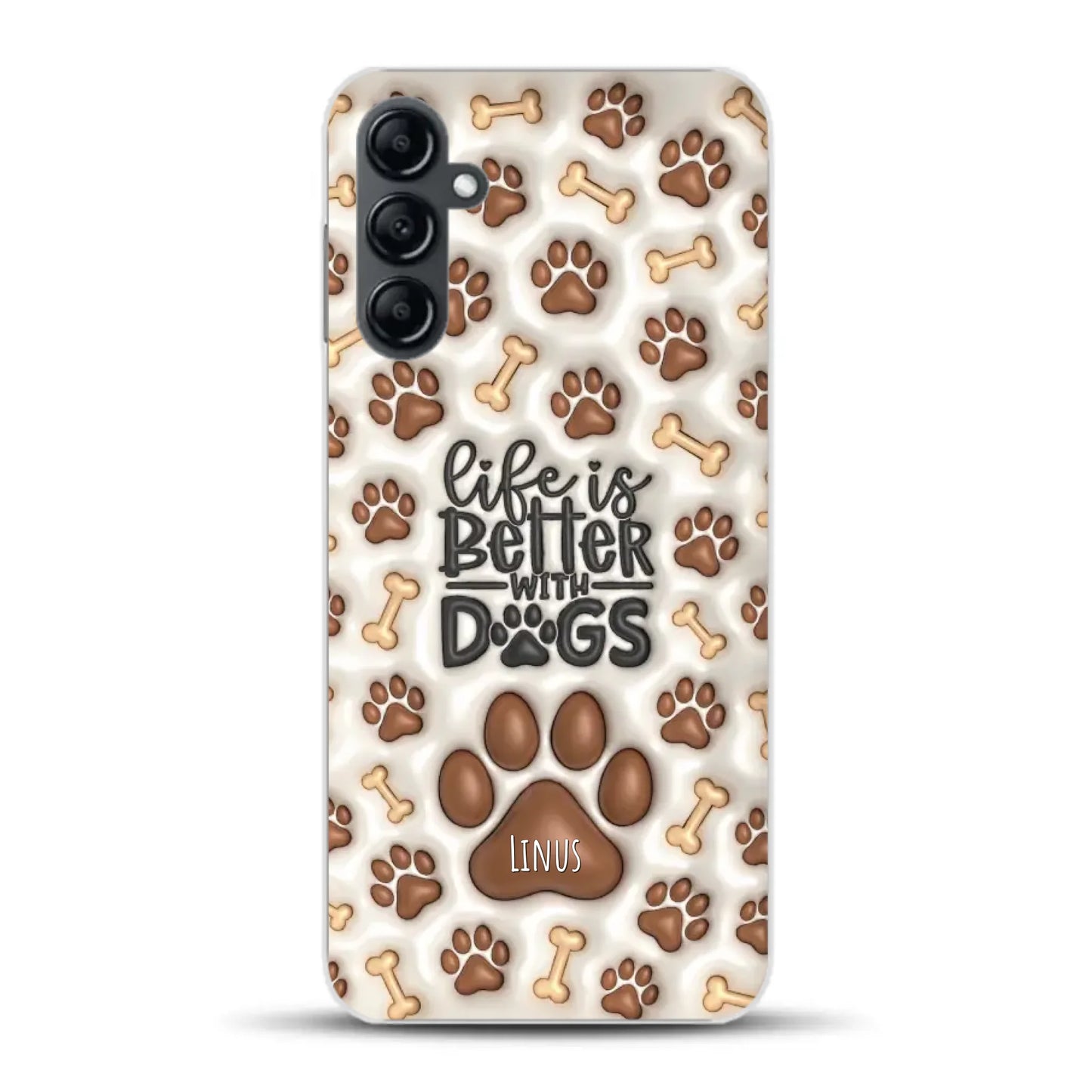 Life is better with Dogs - Individuelle Handyhülle für Samsung