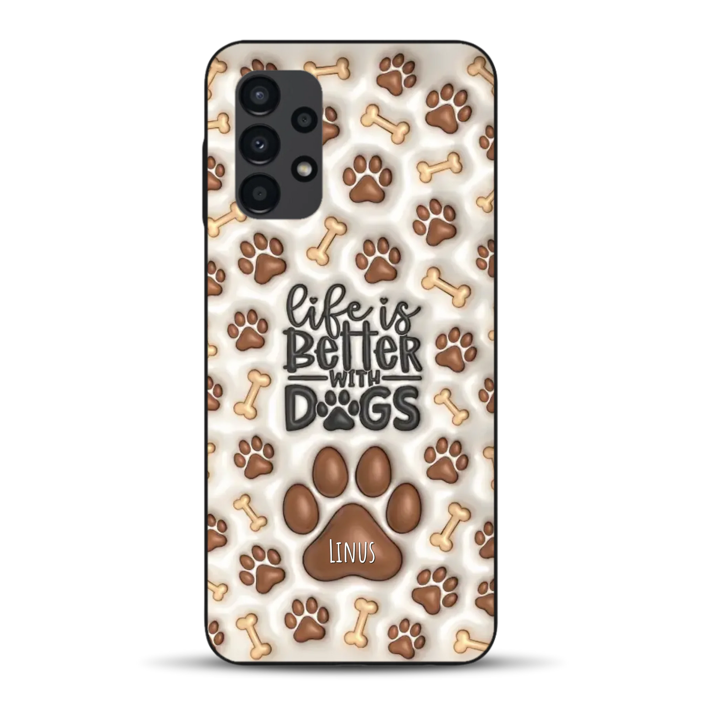 Life is better with Dogs - Individuelle Handyhülle für Samsung