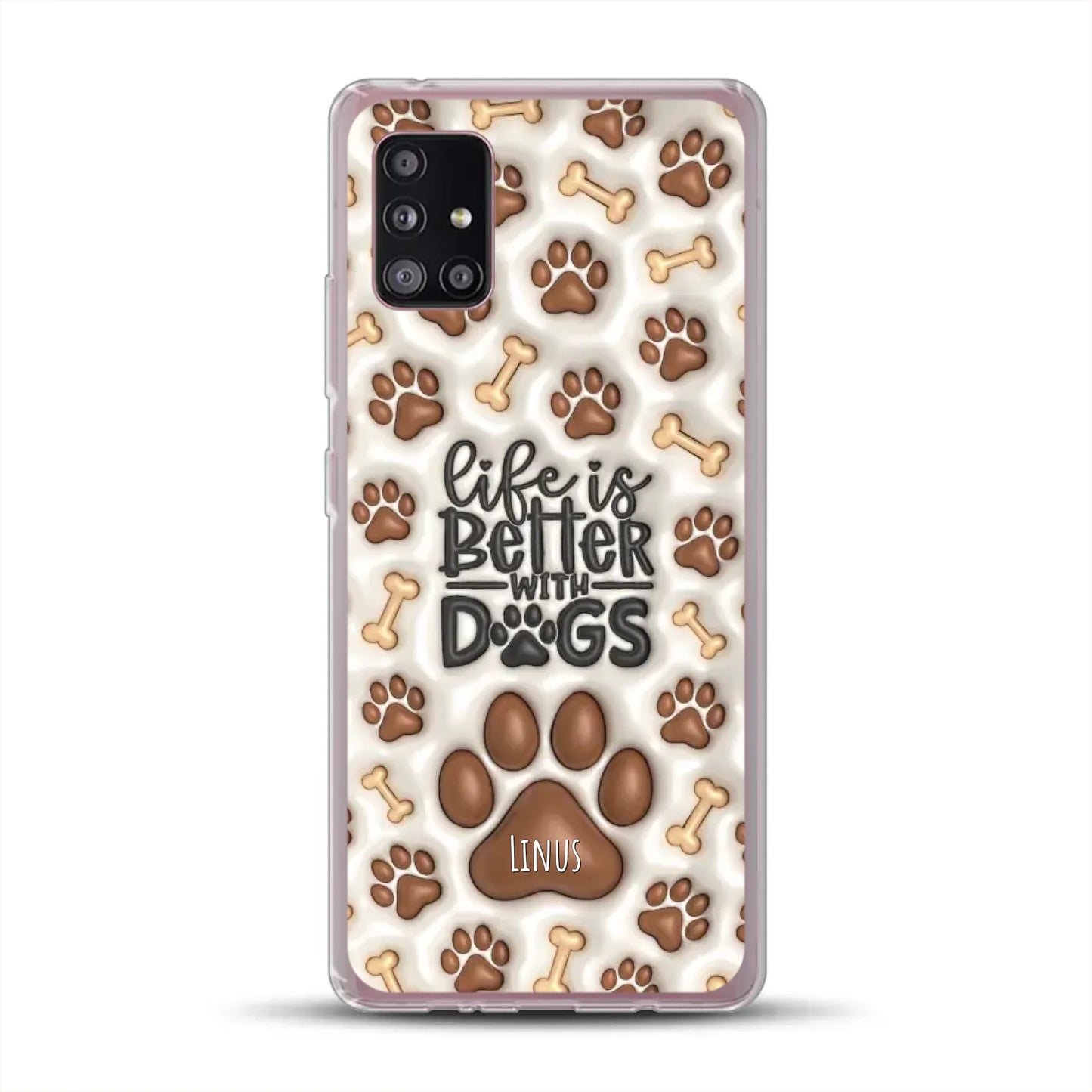 Life is better with Dogs - Individuelle Handyhülle für Samsung