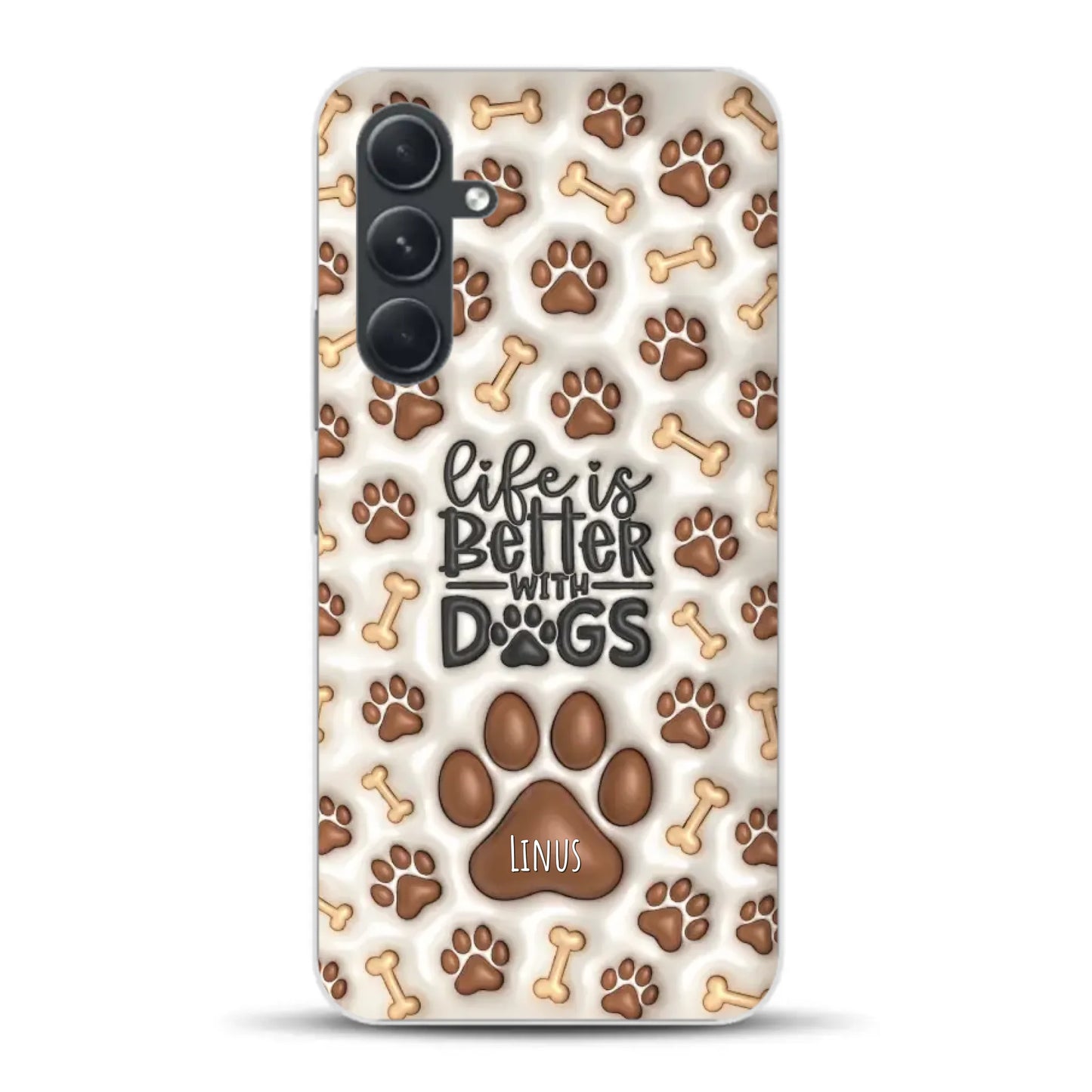 Life is better with Dogs - Individuelle Handyhülle für Samsung