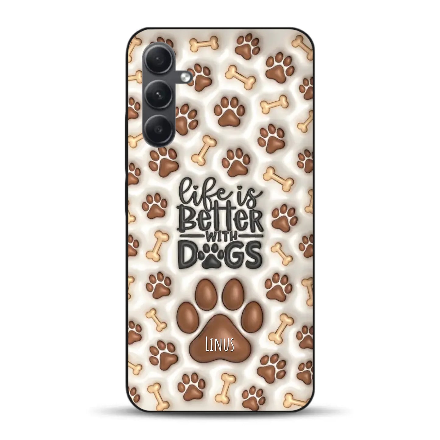 Life is better with Dogs - Individuelle Handyhülle für Samsung