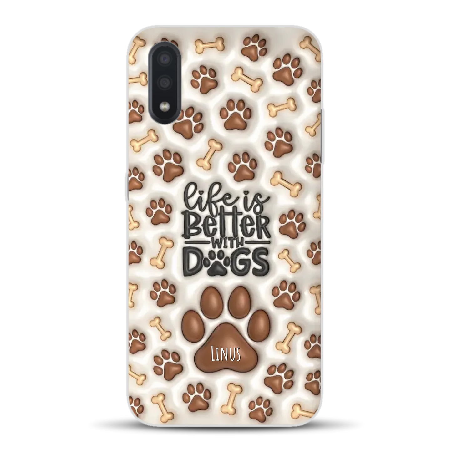 Life is better with Dogs - Individuelle Handyhülle für Samsung