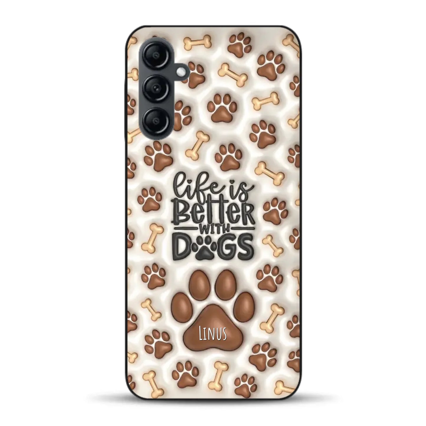 Life is better with Dogs - Individuelle Handyhülle für Samsung
