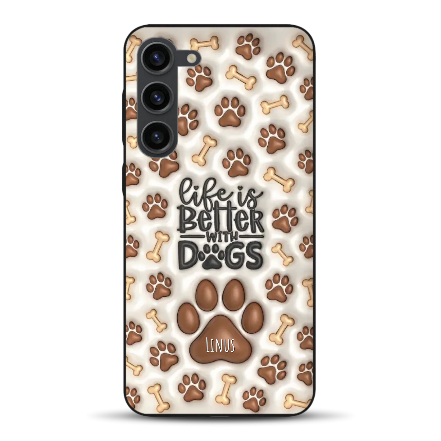 Life is better with Dogs - Individuelle Handyhülle für Samsung