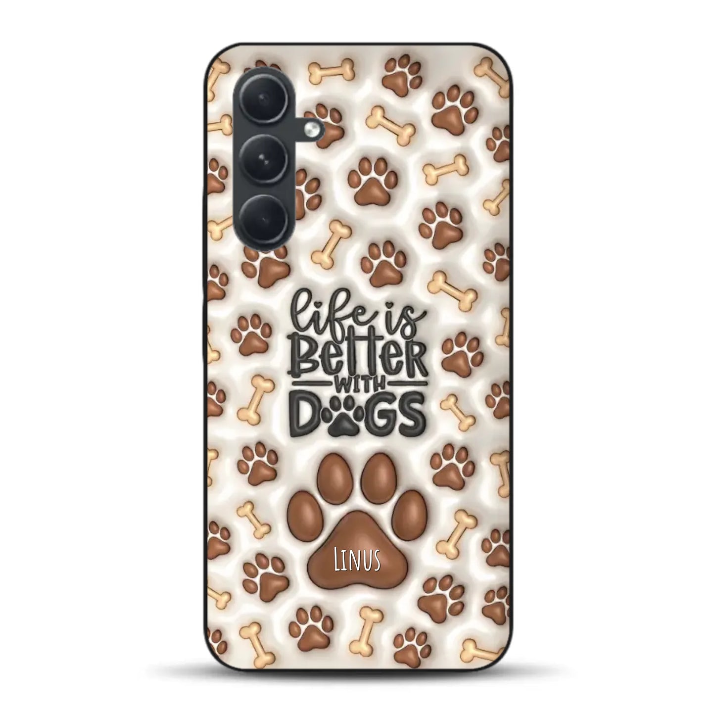 Life is better with Dogs - Individuelle Handyhülle für Samsung