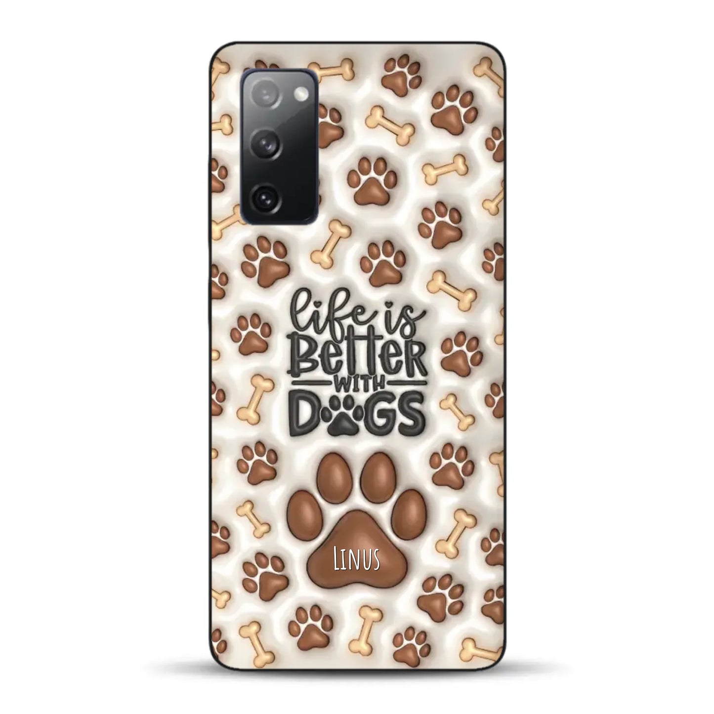 Life is better with Dogs - Individuelle Handyhülle für Samsung