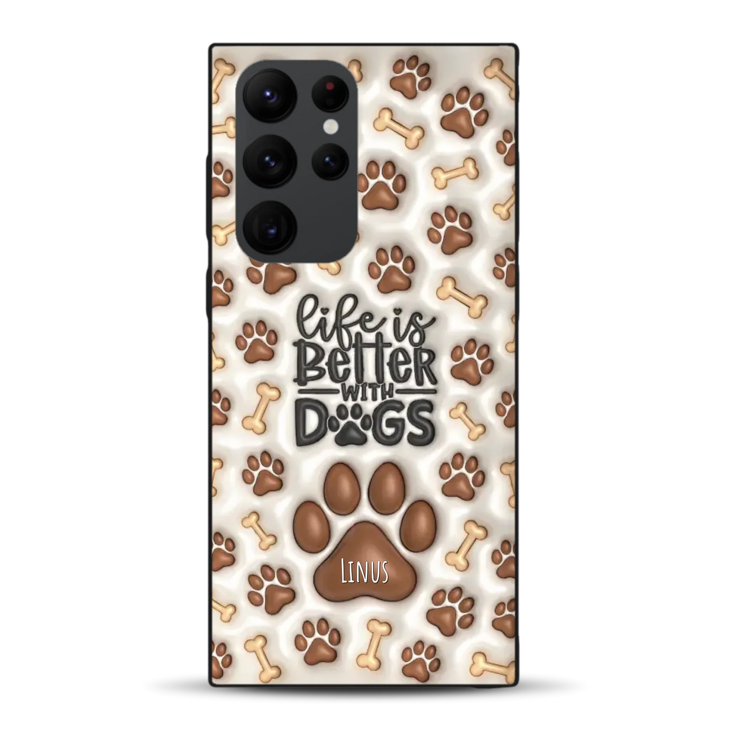 Life is better with Dogs - Individuelle Handyhülle für Samsung