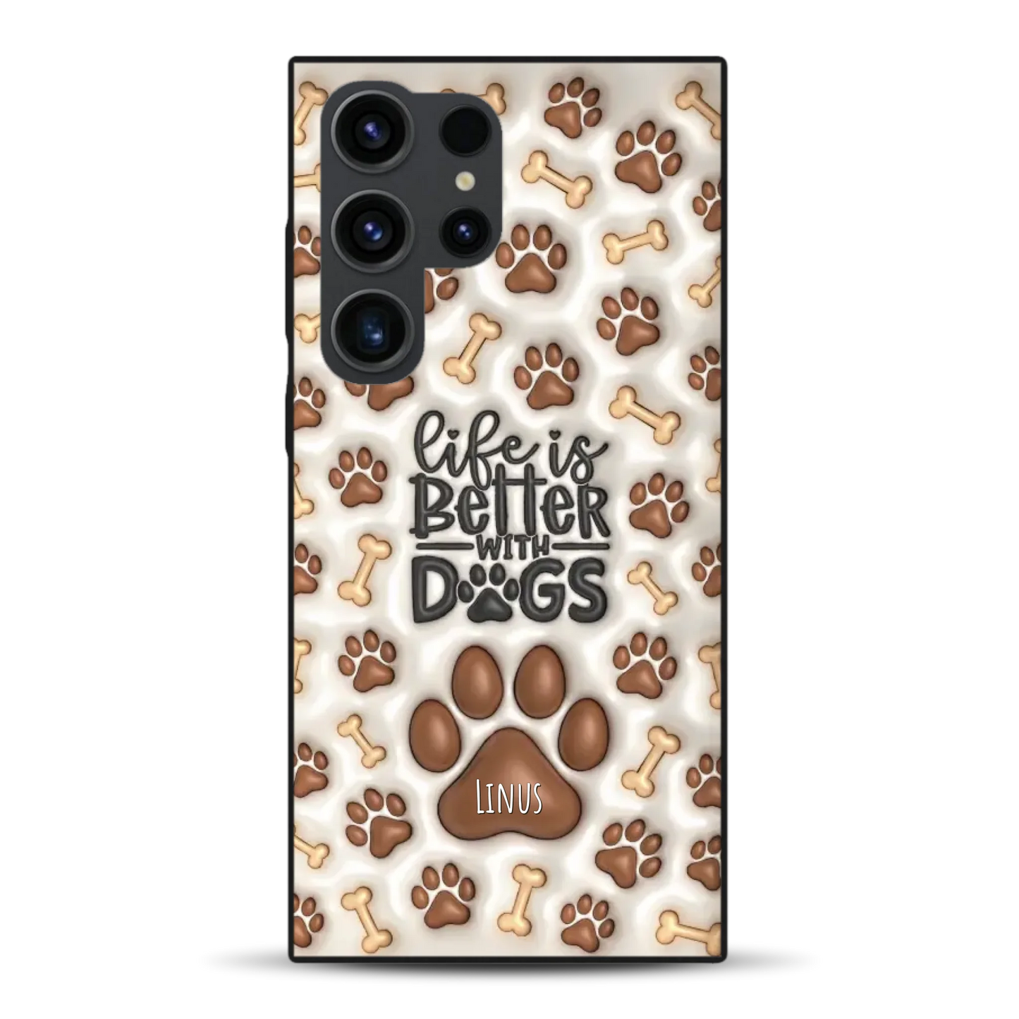 Life is better with Dogs - Individuelle Handyhülle für Samsung