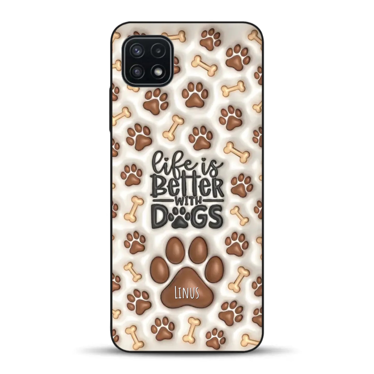 Life is better with Dogs - Individuelle Handyhülle für Samsung