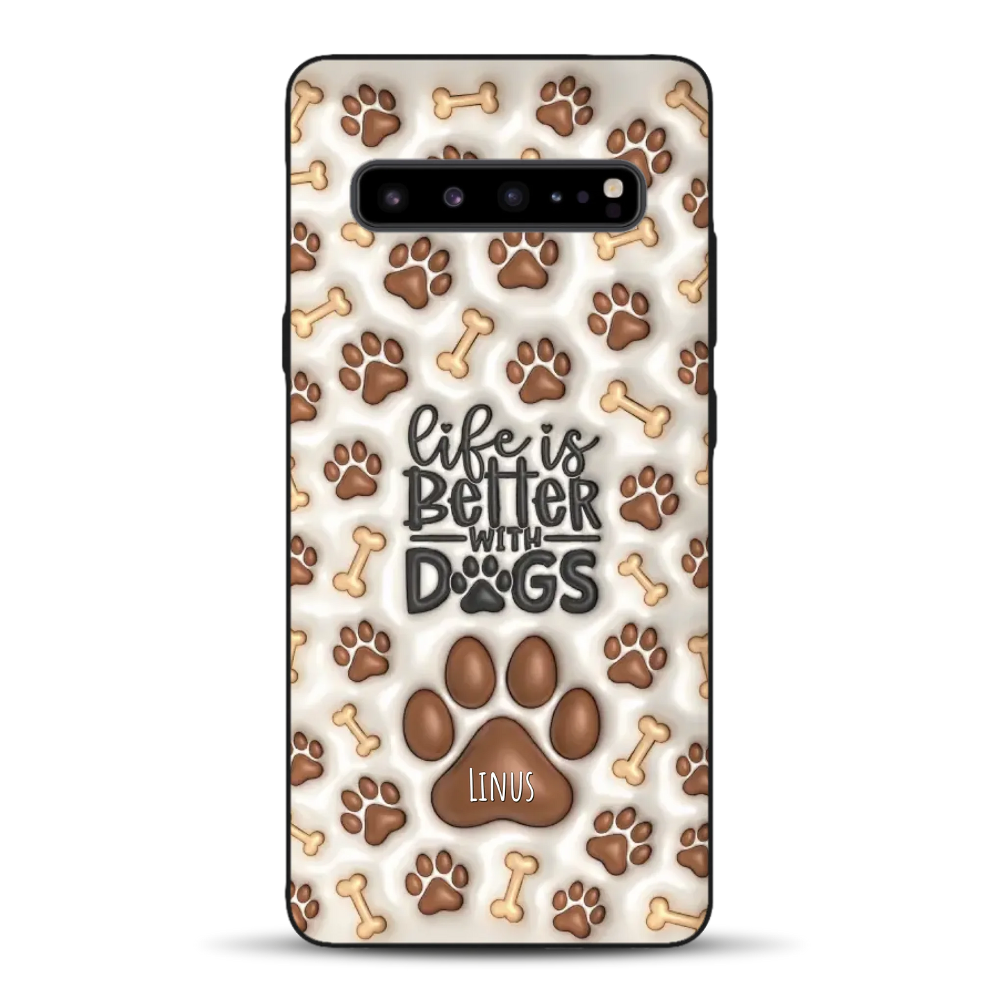 Life is better with Dogs - Individuelle Handyhülle für Samsung