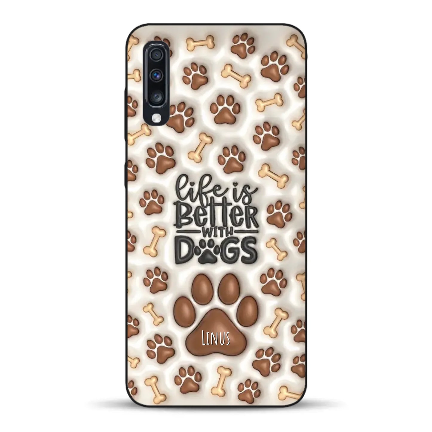 Life is better with Dogs - Individuelle Handyhülle für Samsung