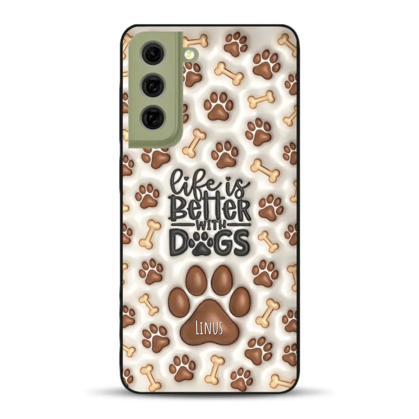 Life is better with Dogs - Individuelle Handyhülle für Samsung