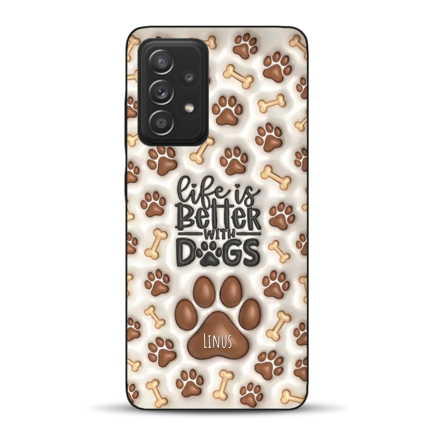 Life is better with Dogs - Individuelle Handyhülle für Samsung