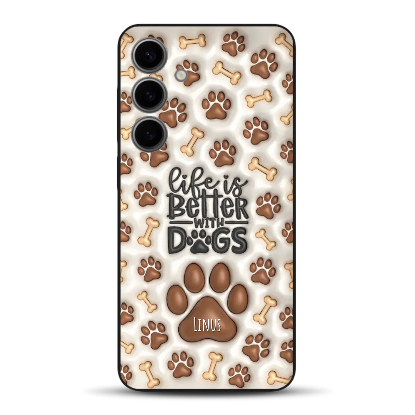 Life is better with Dogs - Individuelle Handyhülle für Samsung