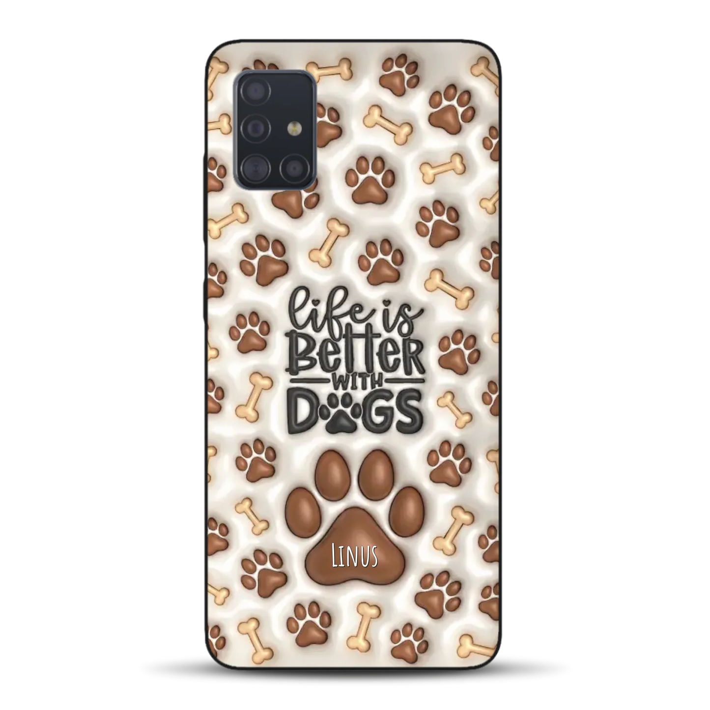 Life is better with Dogs - Individuelle Handyhülle für Samsung