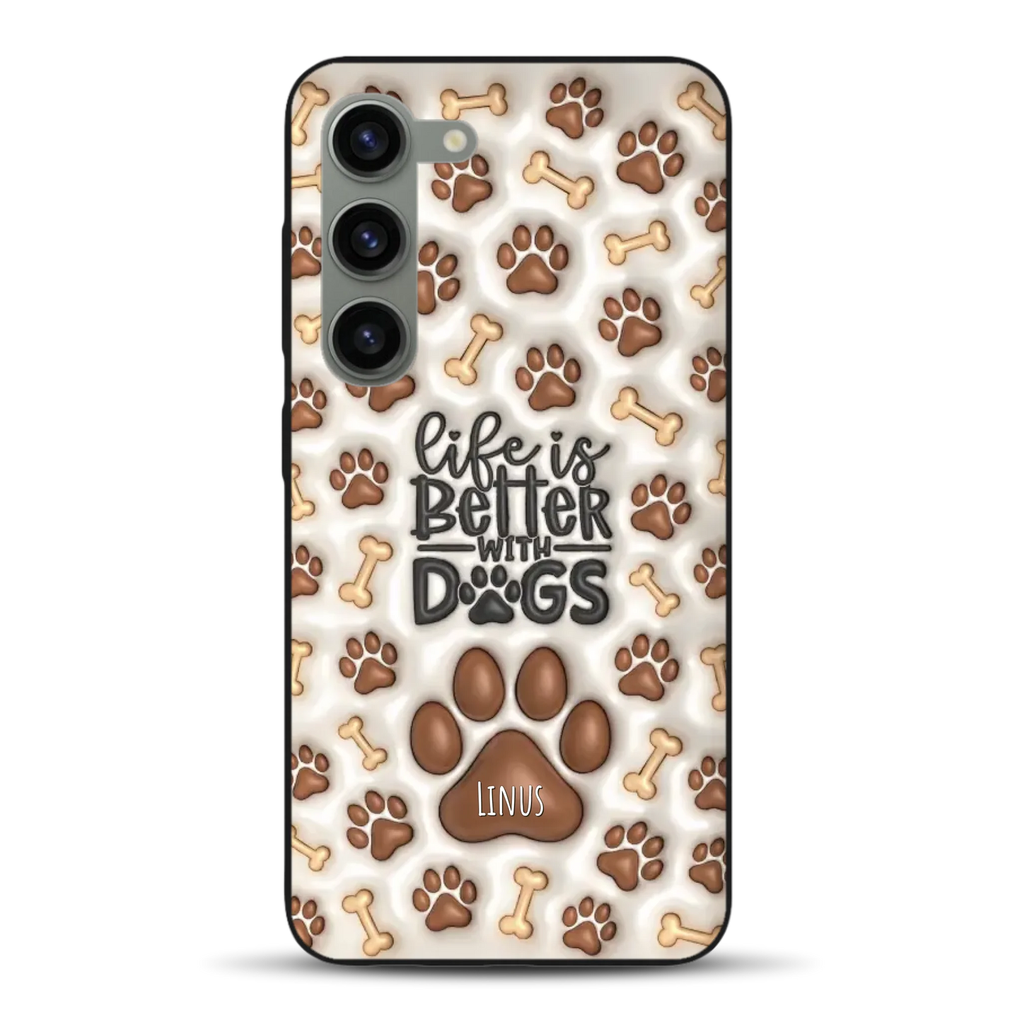 Life is better with Dogs - Individuelle Handyhülle für Samsung