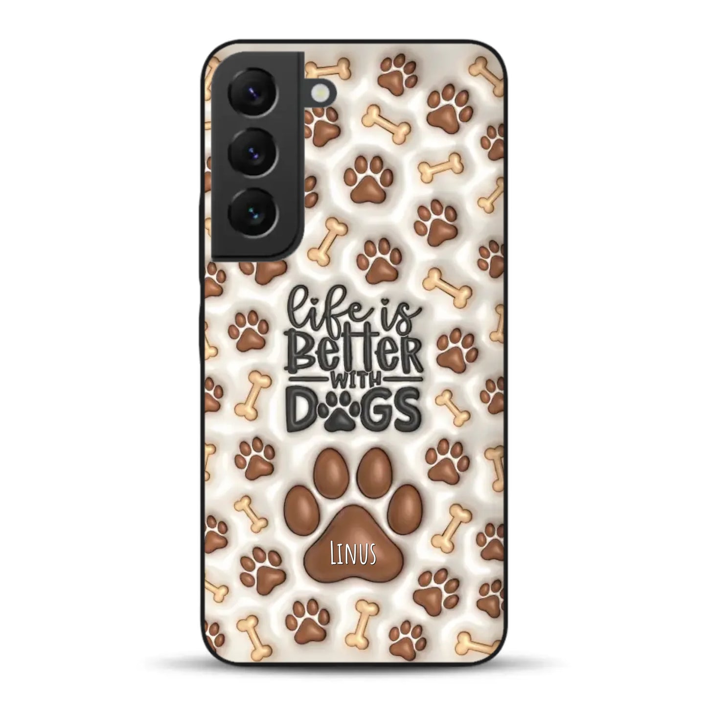 Life is better with Dogs - Individuelle Handyhülle für Samsung