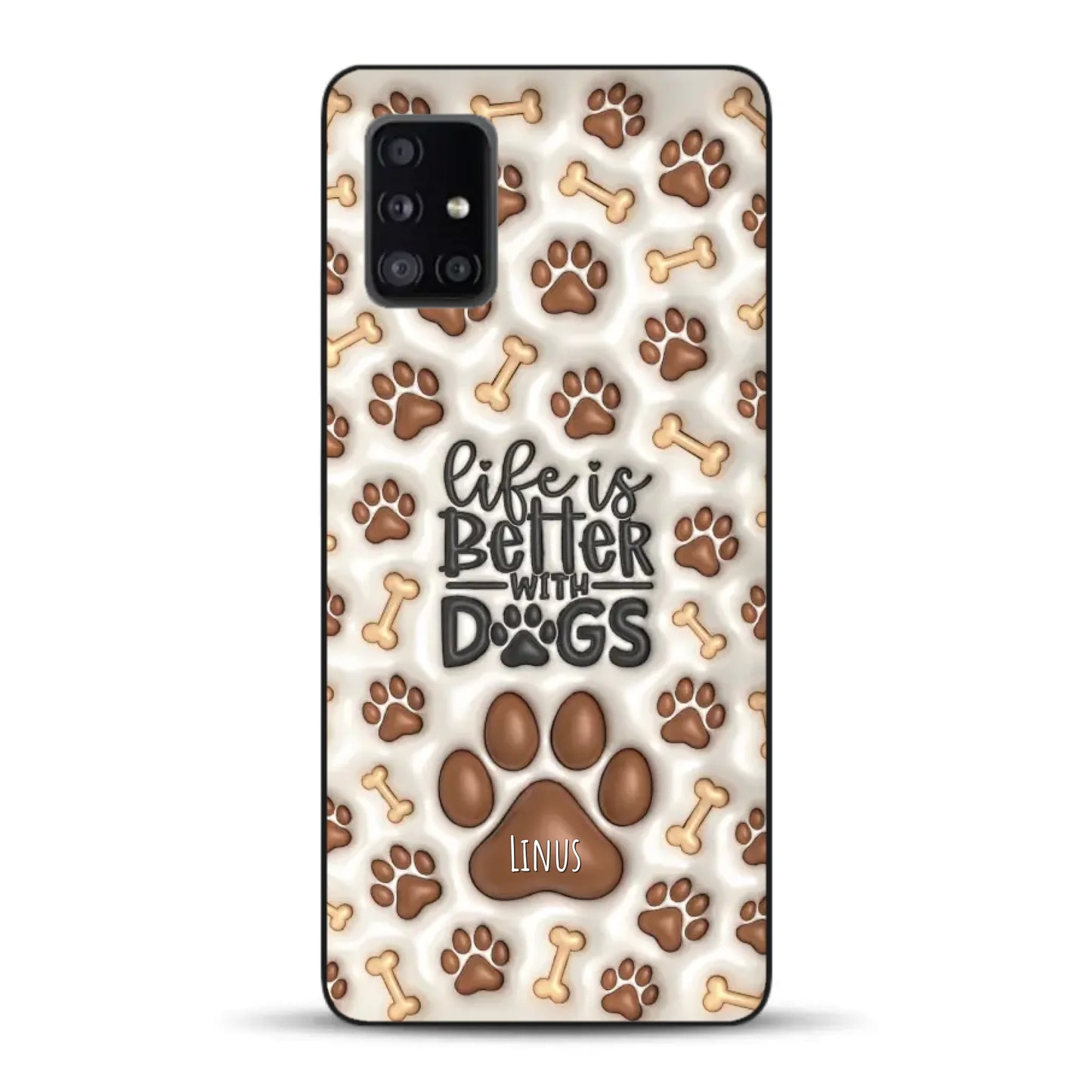 Life is better with Dogs - Individuelle Handyhülle für Samsung