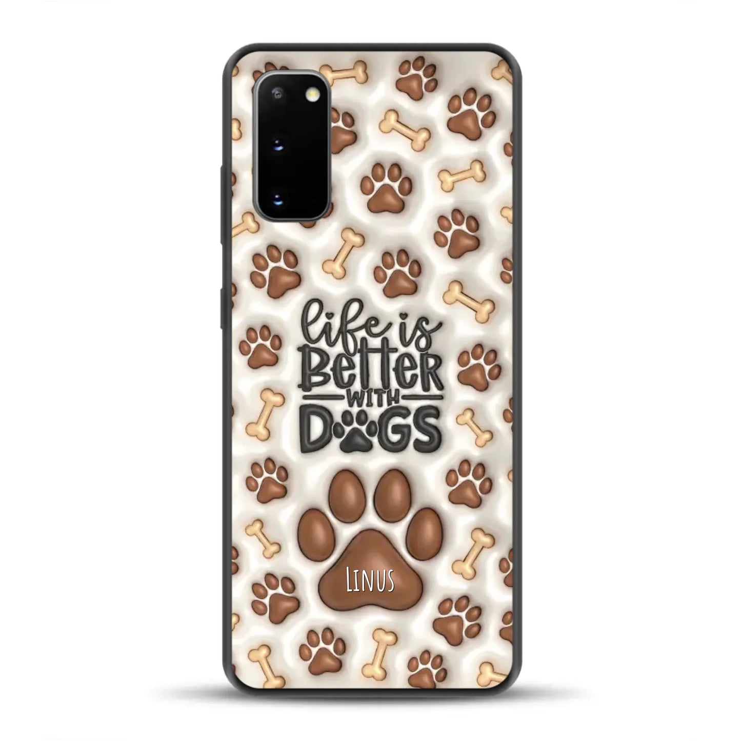 Life is better with Dogs - Individuelle Handyhülle für Samsung