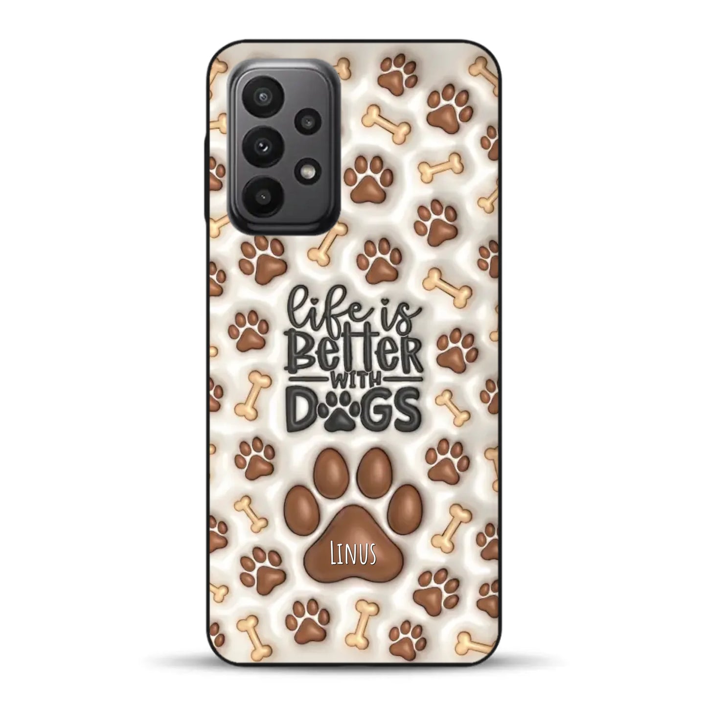 Life is better with Dogs - Individuelle Handyhülle für Samsung