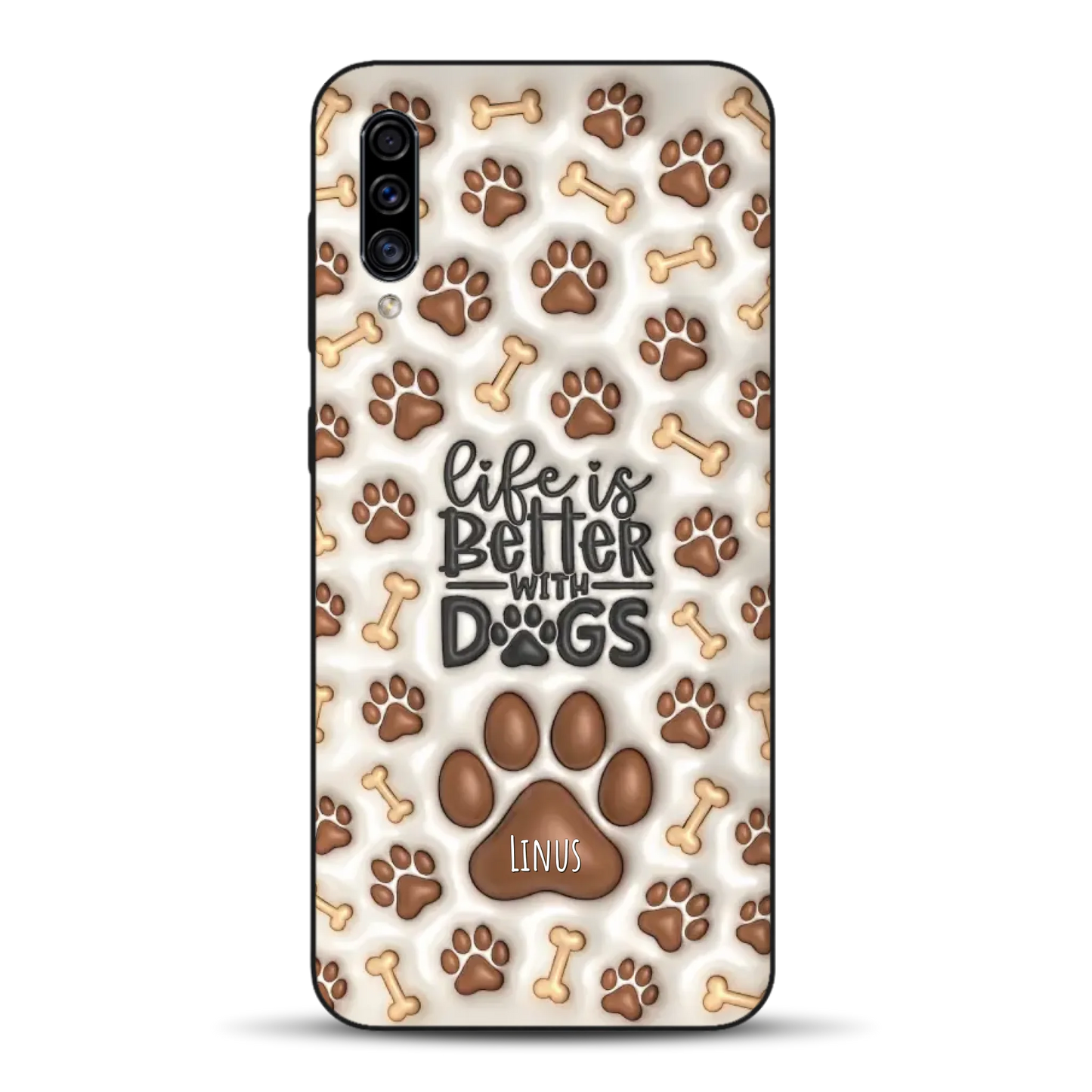 Life is better with Dogs - Individuelle Handyhülle für Samsung