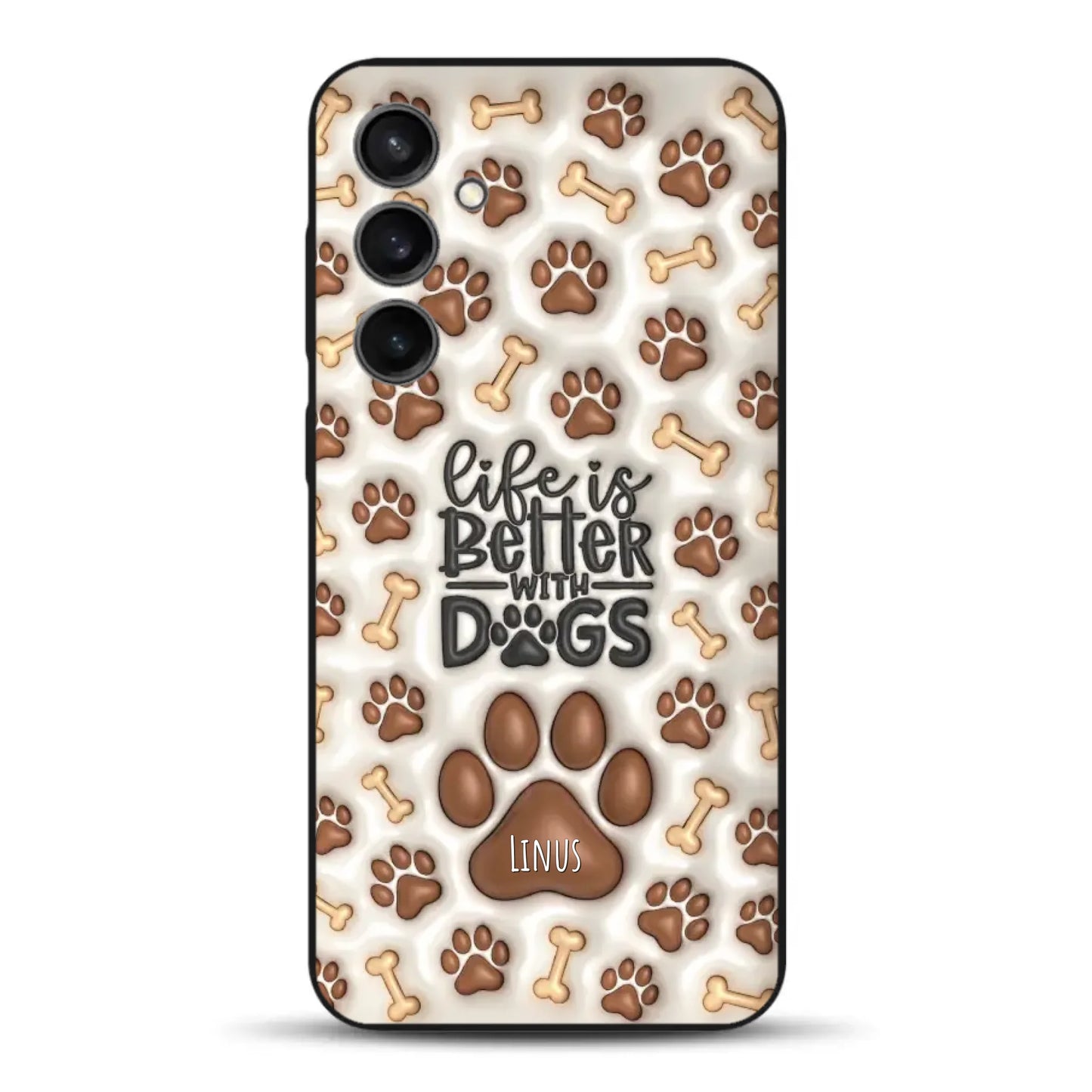 Life is better with Dogs - Individuelle Handyhülle für Samsung