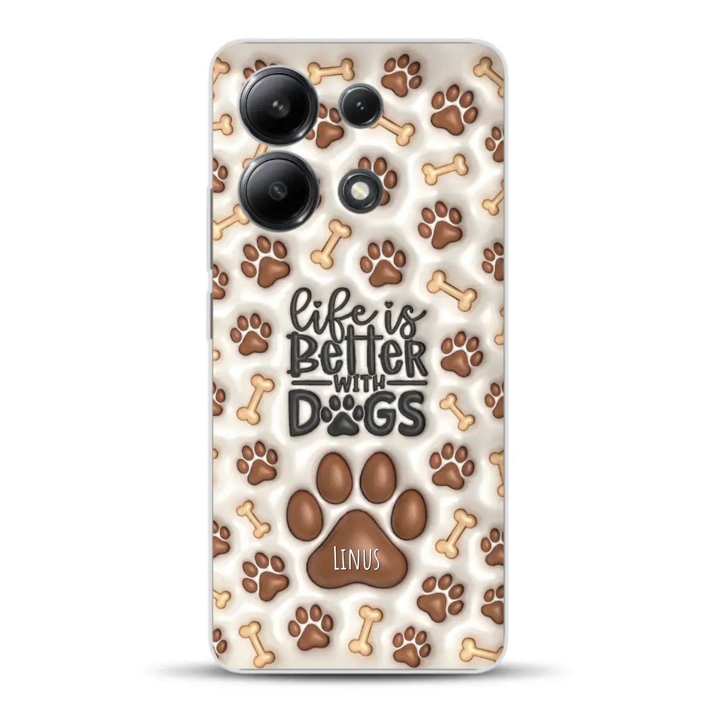Life is better with Dogs - Individuelle Handyhülle für Xiaomi