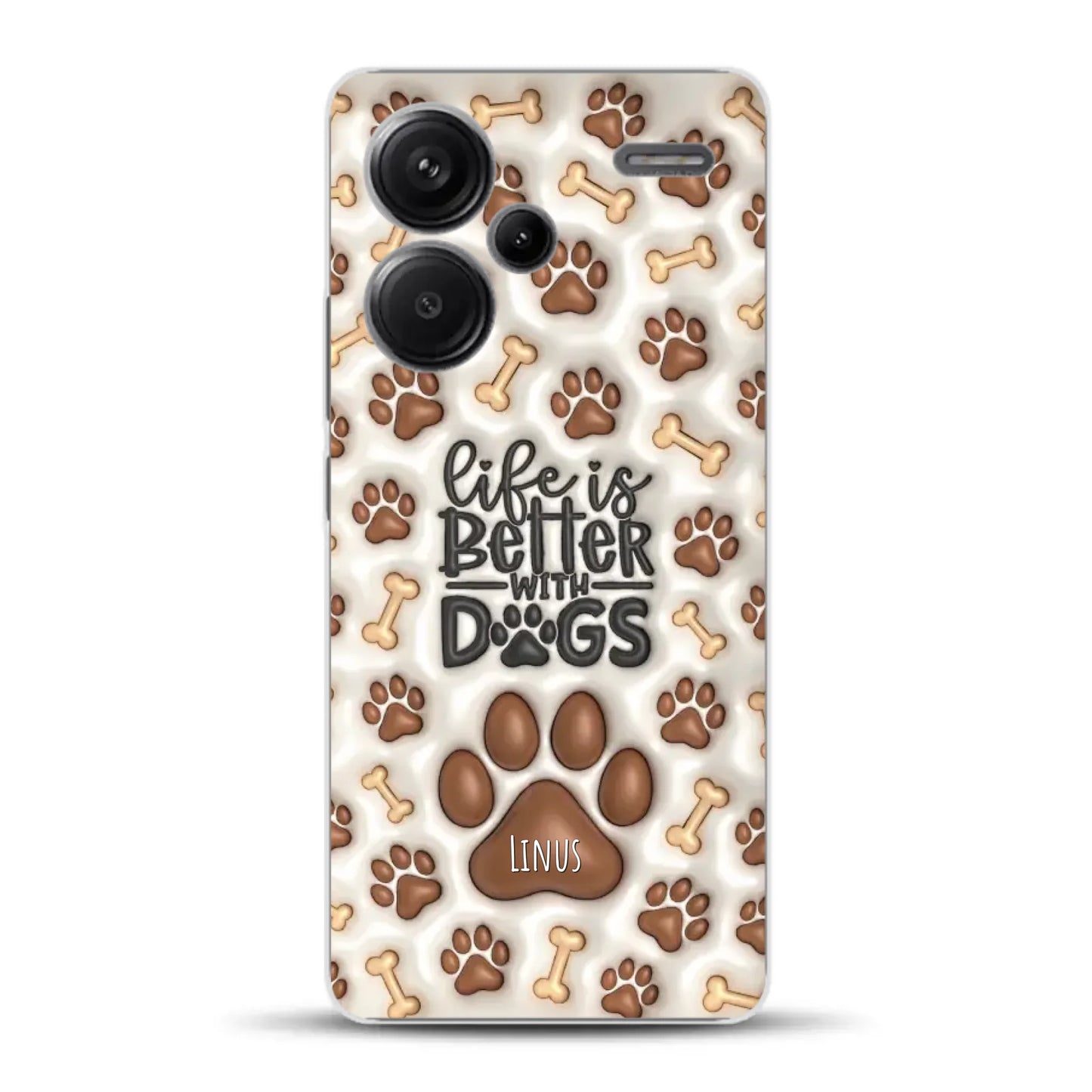 Life is better with Dogs - Individuelle Handyhülle für Xiaomi