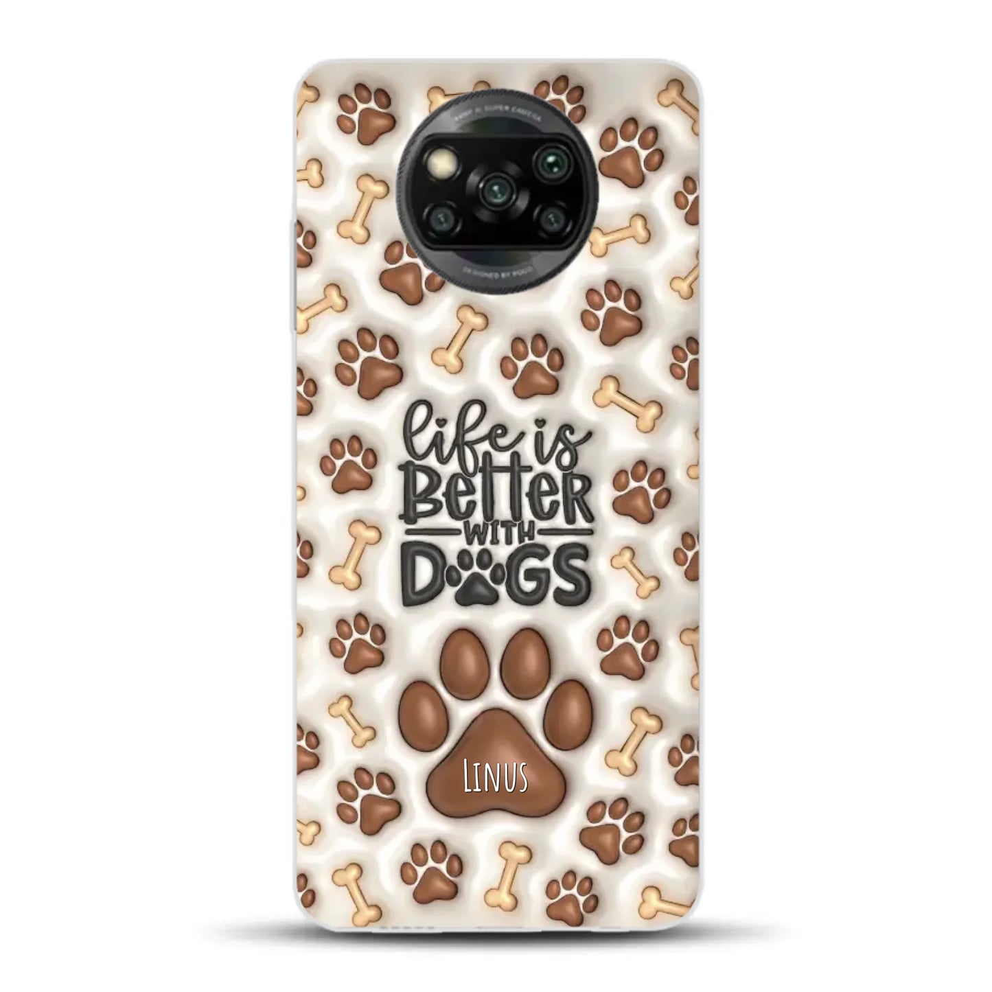 Life is better with Dogs - Individuelle Handyhülle für Xiaomi