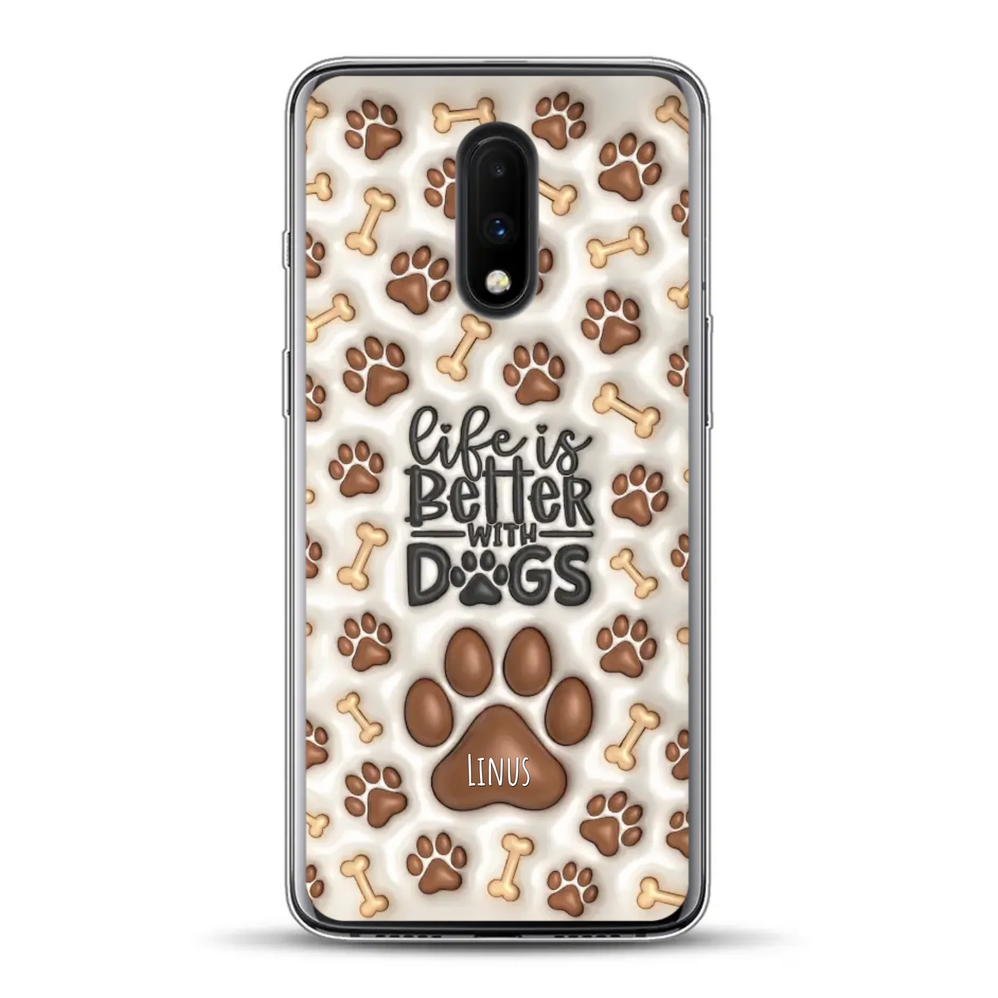 Life is better with Dogs - Individuelle Handyhülle