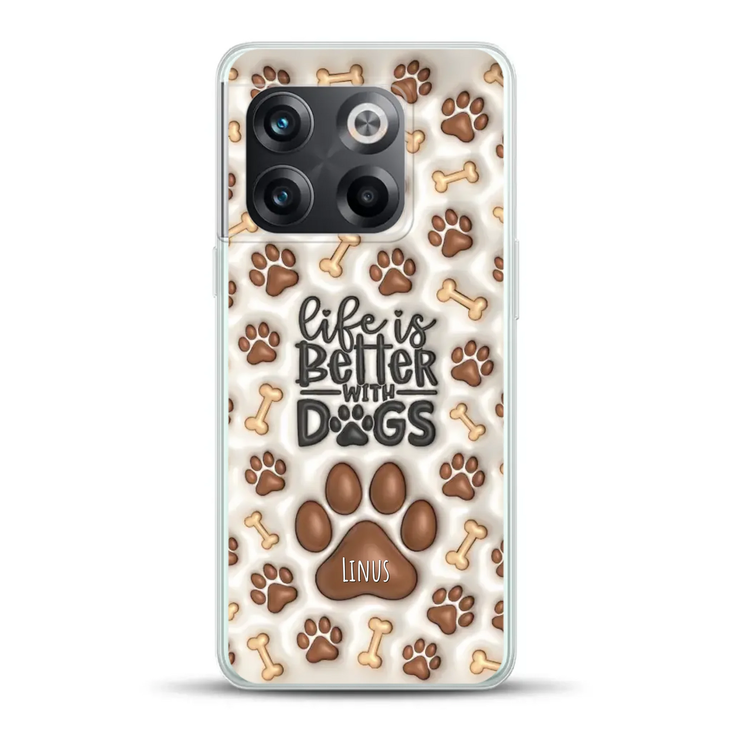 Life is better with Dogs - Individuelle Handyhülle